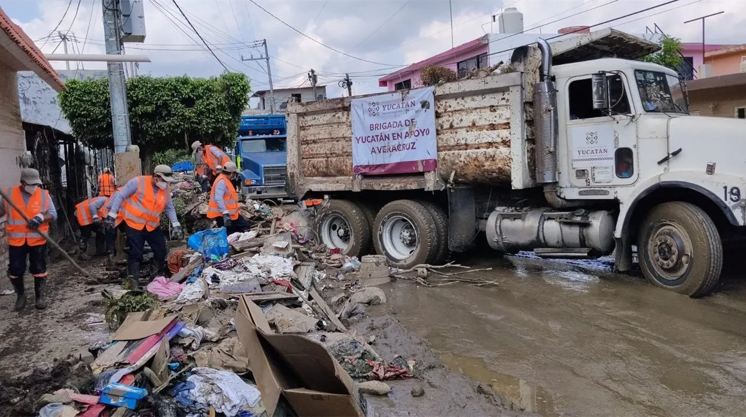 ¿Cómo está apoyando Yucatán a las comunidades afectadas en Veracruz? Foto: Cortesía