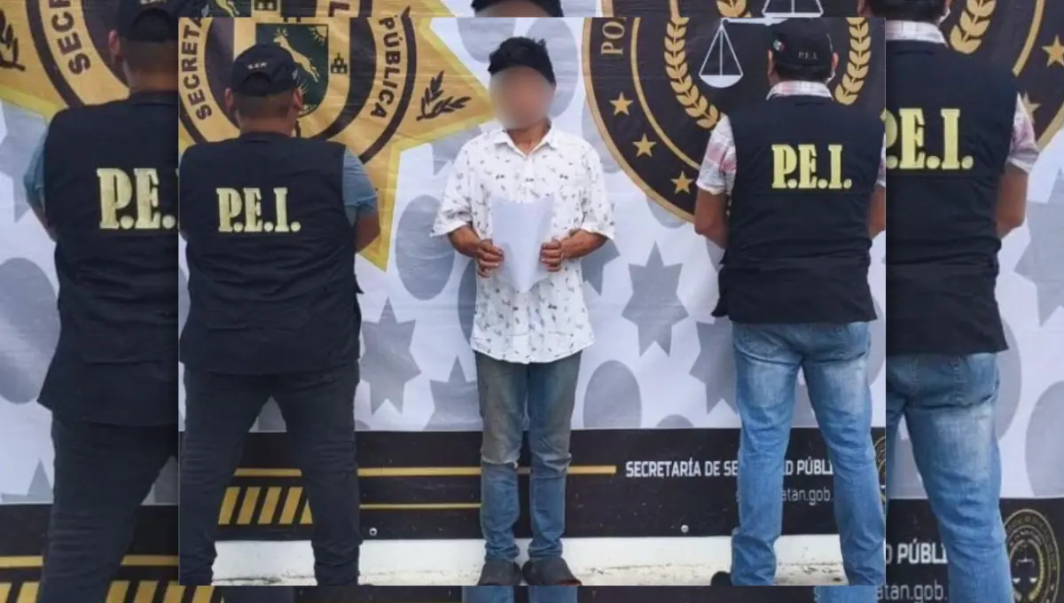 La detención se realizó en cumplimiento de una orden de aprehensión derivada de los hechos del pasado 13 de octubre Foto: SSP Yucatán