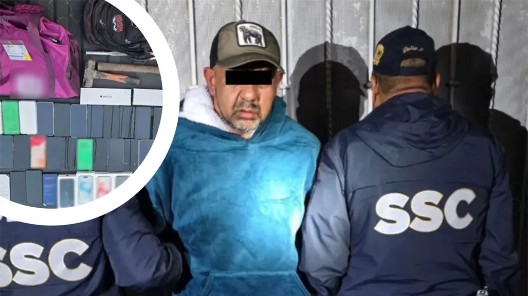 SSC CDMX detiene a hombre por robo de 41 celulares en departamental de Álvaro Obregón