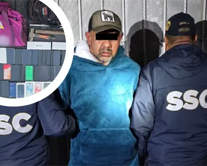 SSC CDMX detiene a hombre por robo de 41 celulares en departamental de Álvaro Obregón