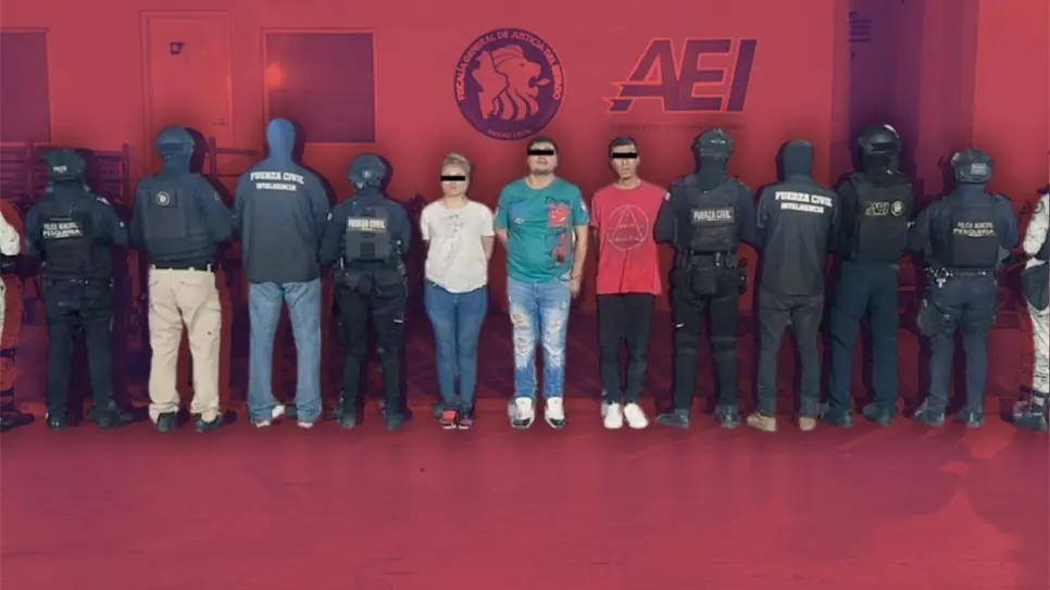 Capturan a tres personas en Pesquería con más de 200 dosis de drogas