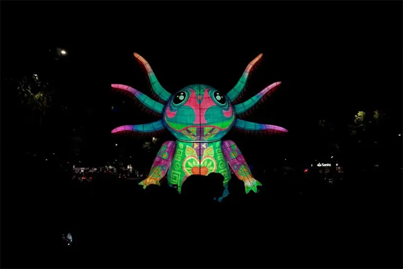 Inauguración del Festival Internacional de las Luces. Foto: X @alefrausto
