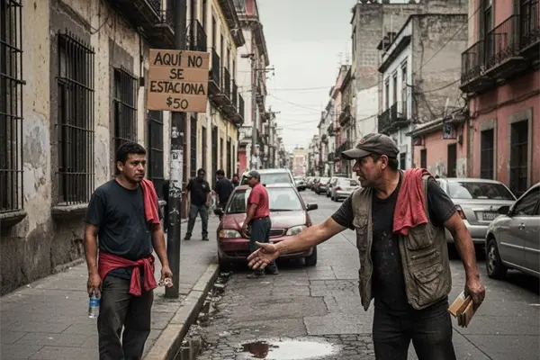 VIDEO | Usuario exhibe a franeleros que cobran por usar estacionamiento del Auditorio Nacional