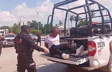 "Ya estamos hartos": comerciantes golpean a presunto ladrón en Altamira
