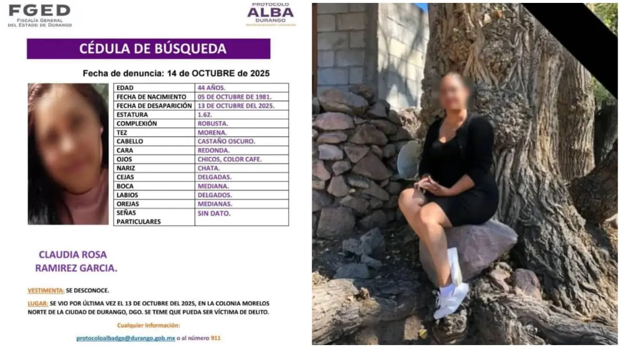 ¿Qué le pasó a la maestra de Durango que desapareció varios días? | Foto: Especial