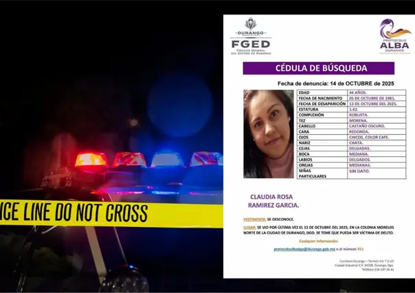 Localizan con vida a maestra desaparecida a inicios de semana en Durango