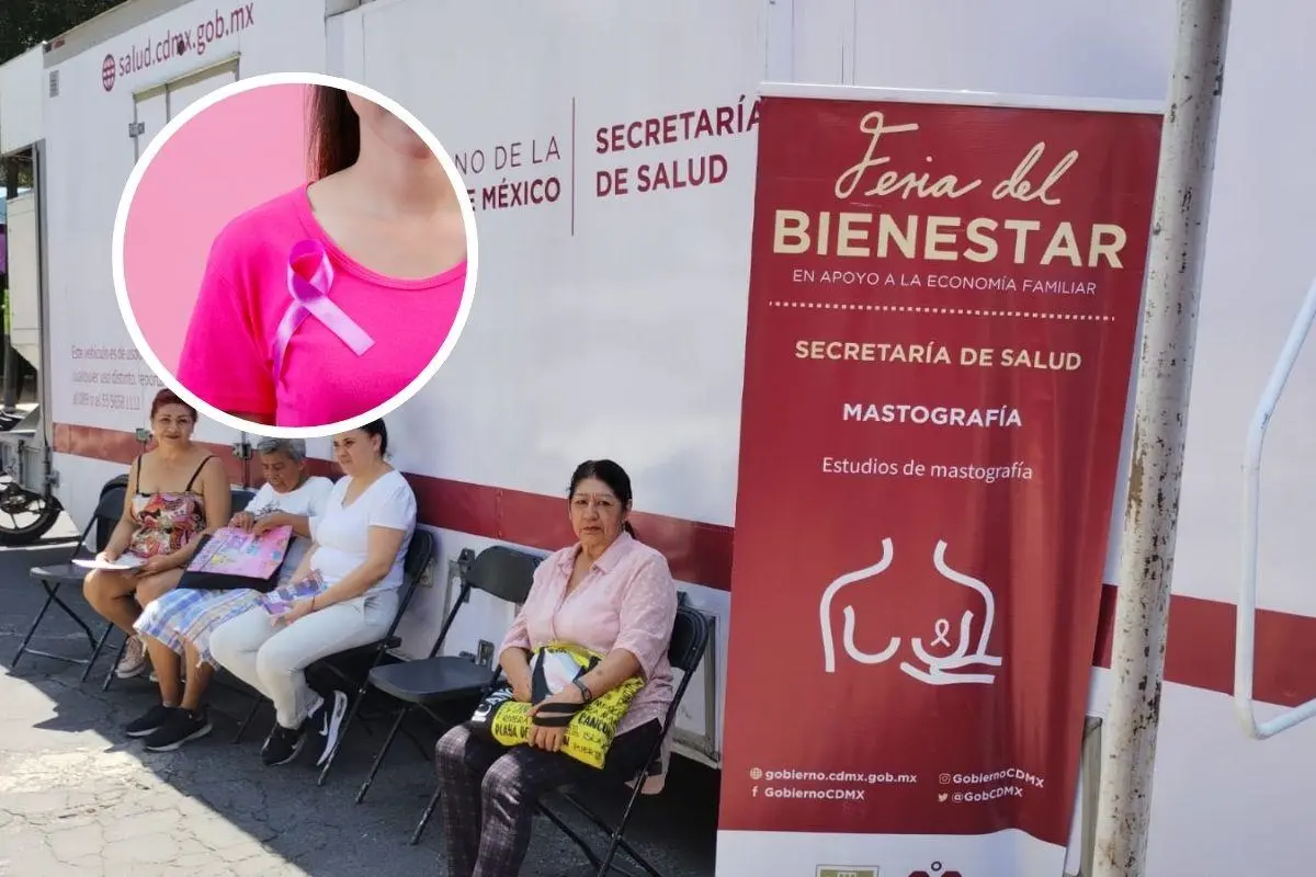 Campaña de detección oportuna del cáncer de mama. Foto: Gobiernos CDMX l Canva
