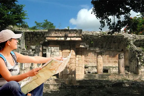 ¿Cuál es la zona arqueológica menos visitada de la península de Yucatán? 