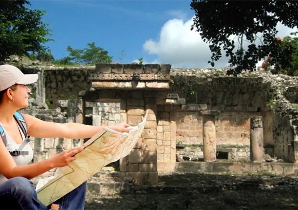 ¿Cuál es la zona arqueológica menos visitada de la península de Yucatán? 