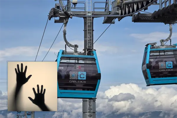 Video | Usuario atrapado en cabina del Cablebús L1 tras cierre nocturno