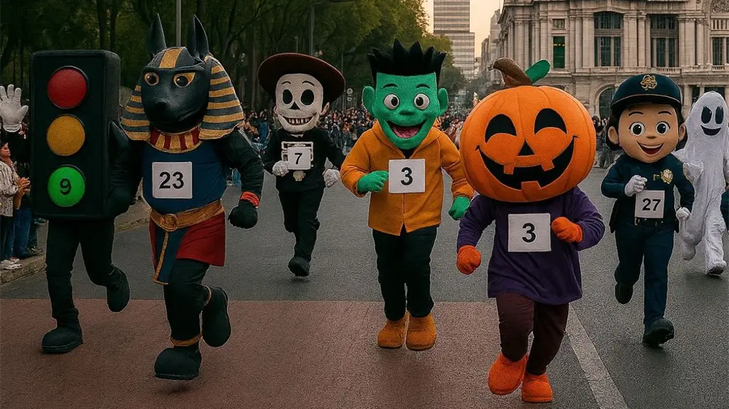 SSC organiza la primera carrera de botargas del terror en CDMX para celebrar Día de Muertos