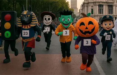 SSC organiza la primera carrera de botargas del terror en CDMX para celebrar Día de Muertos