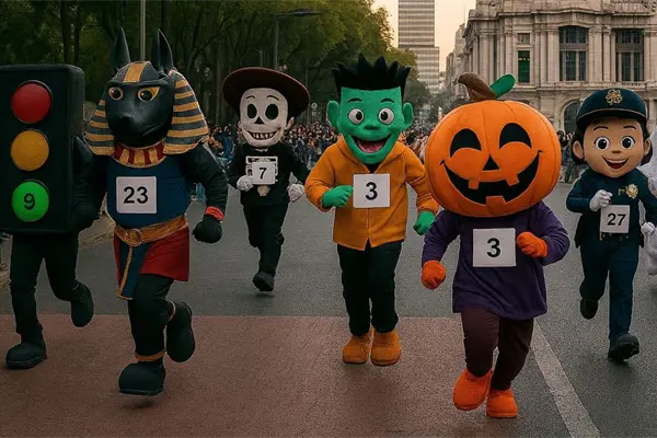 SSC organiza la primera carrera de botargas del terror en CDMX para celebrar Día de Muertos