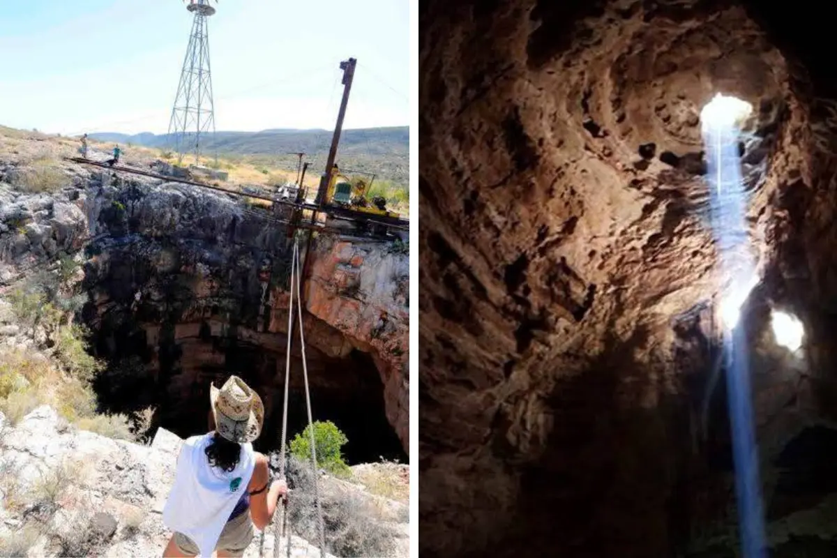 Se dice que existen insectos endémicos, pinturas rupestres y una cascada subterránea que nadie ha logrado explorar por completo./Foto: FB Cenote El Hundido. por Antonio Holguin/ Rosendo Muñoz