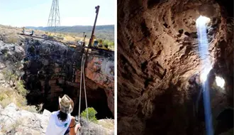 Alberga Coahuila El Hundido, un cenote milenario, y esto es lo que han descubierto en su interior