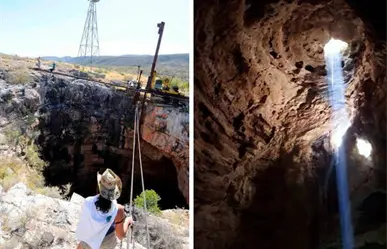 Alberga Coahuila El Hundido, un cenote milenario, y esto es lo que han descubierto en su interior