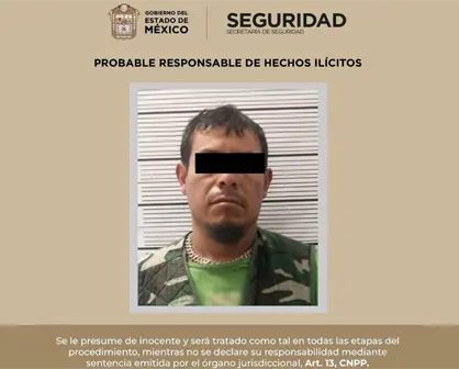 Detienen a presunto halcón de la Familia Michoacana en un municipio del Edomex