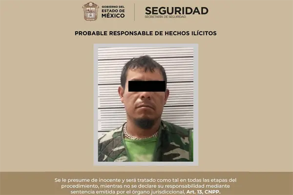 Detienen a presunto halcón de la Familia Michoacana en un municipio del Edomex