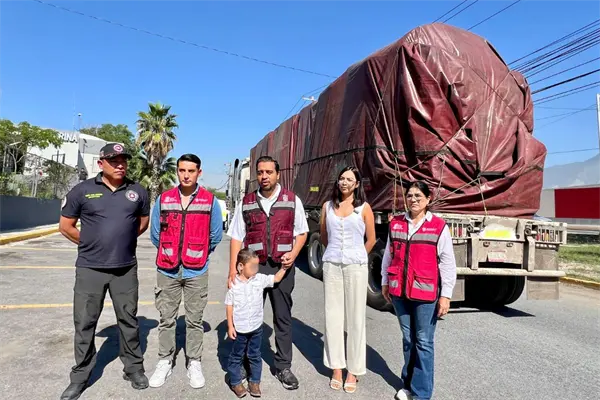 Jesús Nava participa en envío de convoy de ayuda a municipios afectados de Veracruz
