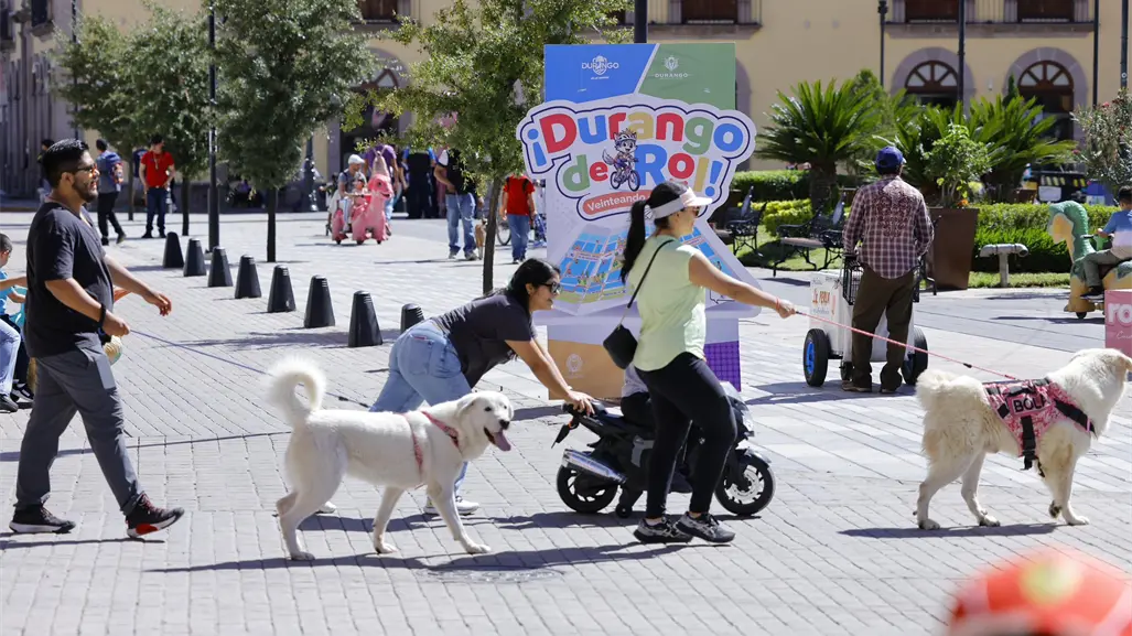 La calle de Durango en la que están las 3 plazas más importantes de la ciudad
