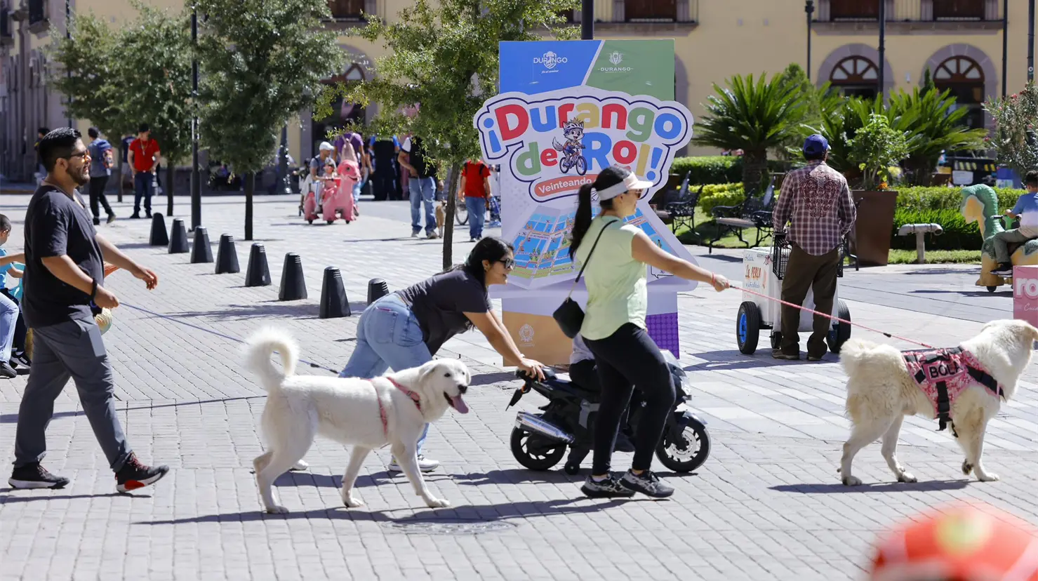 La calle de Durango en la que están las 3 plazas más importantes de la ciudad | Foto: Durango de Rol, en Facebook