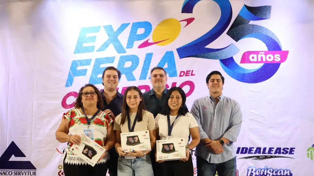 Reconocen a los ganadores del Concurso de Emprendedores de la CANACO Servytur Mérida en el marco de la Expo Feria del Comercio 2025