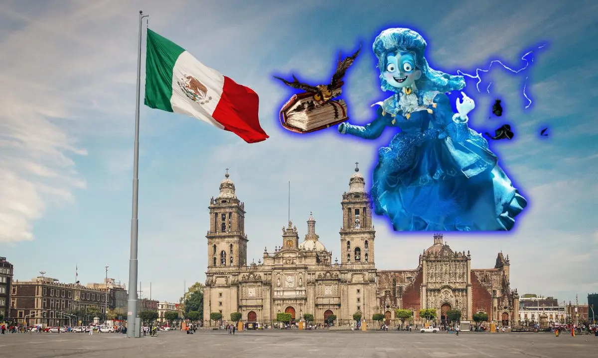 Zócalo CDMX, Frankelda Foto: IG (@Cinema Fantasma) | Canva