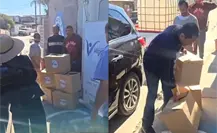 VIDEO | Acusan al diputado Ramón Vázquez de simular entrega de despensas con cajas vacías en Baja California