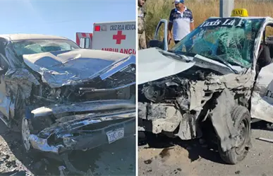 Choque múltiple frente a la Universidad Tecnológica de Acuña deja 4 lesionados