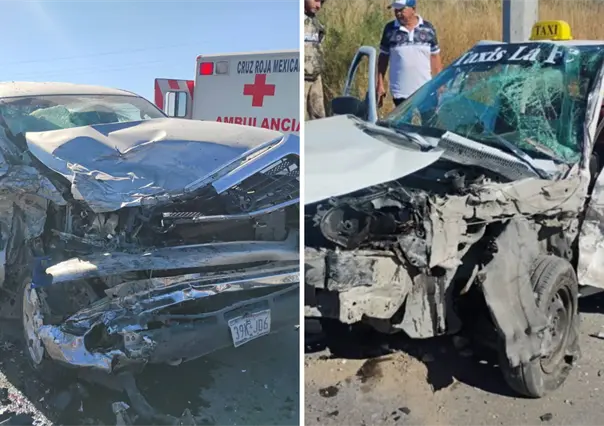 Choque m&uacute;ltiple frente a la Universidad Tecnol&oacute;gica de Acu&ntilde;a deja 4 lesionados