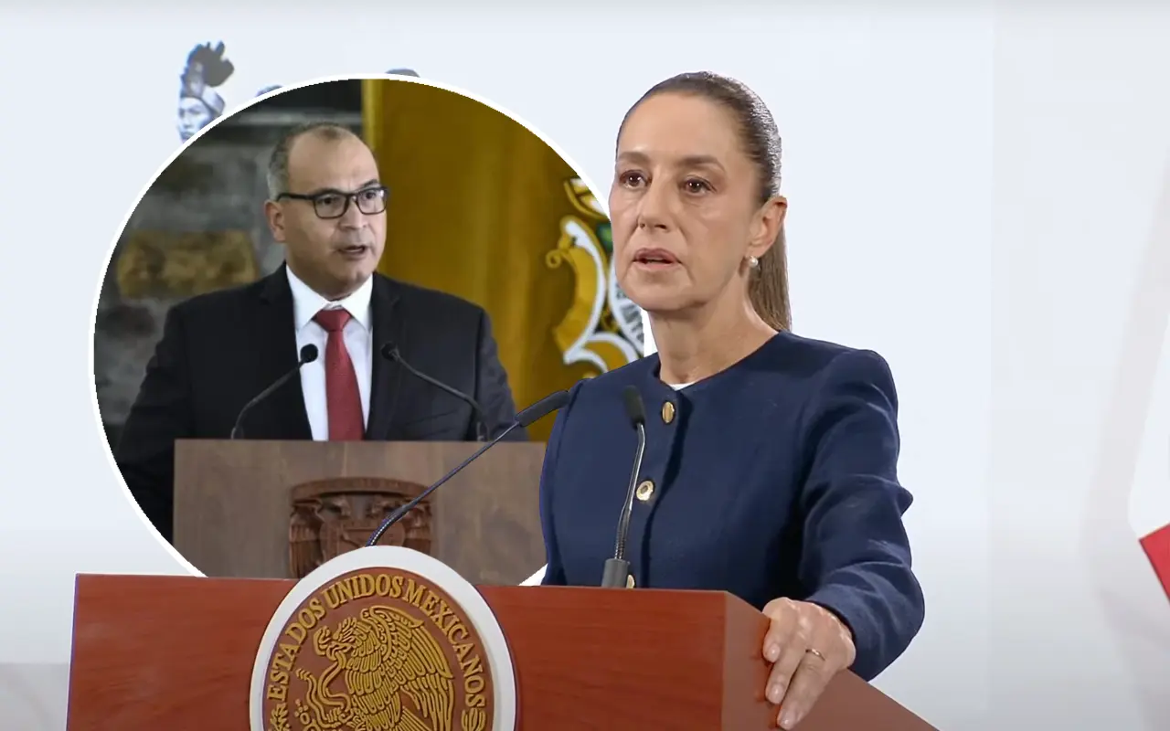Claudia Sheinbaum y Carlos Treviño Medina. Foto: Facebook (Carlos Alberto Treviño Medina) / Captura de pantalla: YouTube (Claudia Sheinbaum)