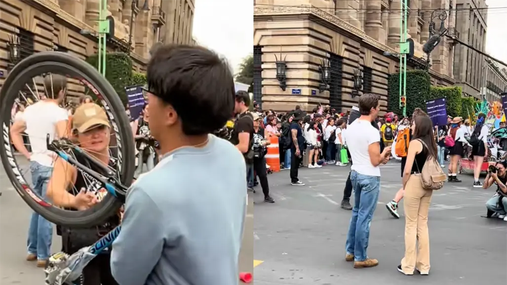 VIDEO | Staff de influencer extranjero desata furor en Desfile de Alebrijes Monumentales CDMX