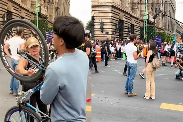 VIDEO | Staff de influencer extranjero desata furor en Desfile de Alebrijes Monumentales CDMX