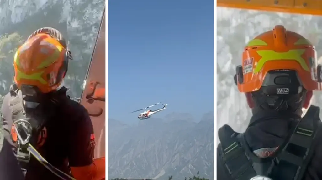 Cae senderista más de 100 metros en el Pico UDEM; sigue operativo de búsqueda