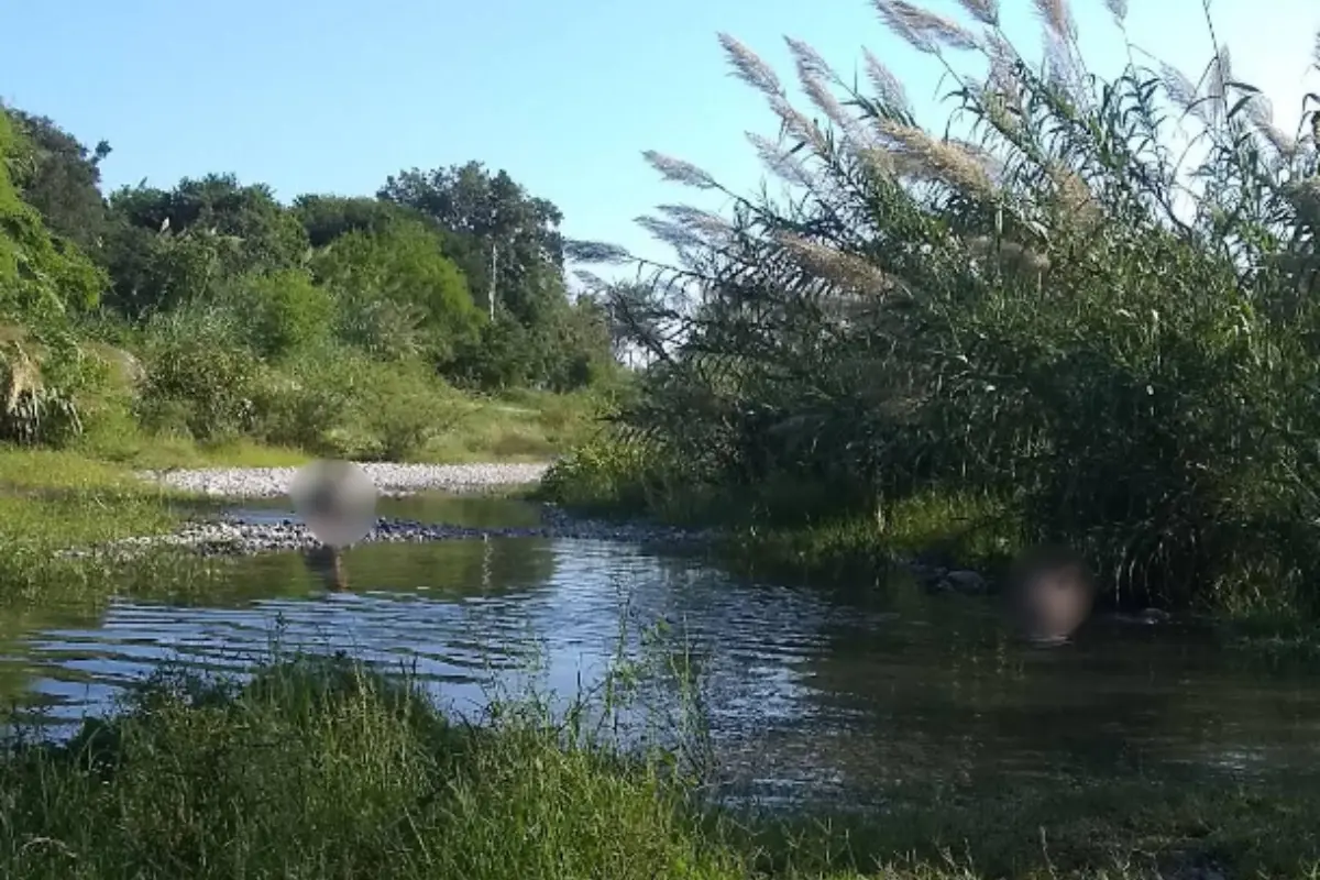 Un río en Higueras, Nuevo León. Foto: Google Maps