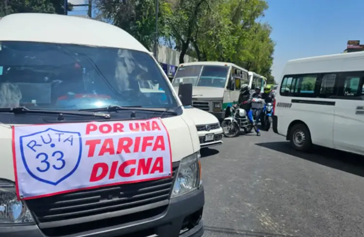 Marcha del mes de julio de transportistas. Foto: POSTA CDMX