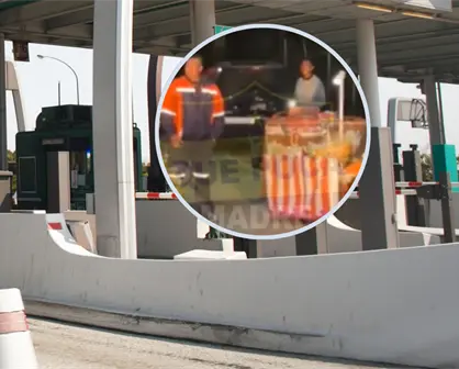 VIDEO | Cobran peaje a vendedor de flores que cruzaba caseta del Edomex con su diablito, ¿es legal?