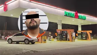 ¡Terror en Santiago! Despachador ebrio amenaza a mujer en gasolinera y acaba detenido