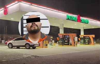 ¡Terror en Santiago! Despachador ebrio amenaza a mujer en gasolinera y acaba detenido