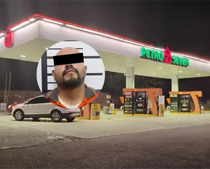 ¡Terror en Santiago! Despachador ebrio amenaza a mujer en gasolinera y acaba detenido
