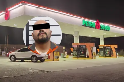 ¡Terror en gasolinera de Santiago! Despachador ebrio amenaza a mujer y acaba detenido