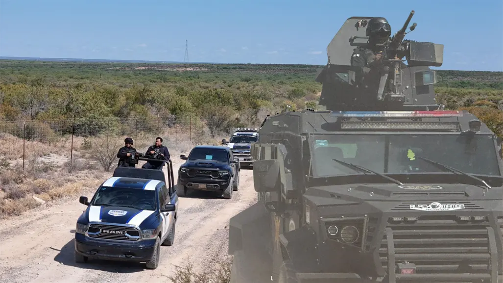 Refuerzan operativos de seguridad en el norte de Coahuila con apoyo aéreo y terrestre