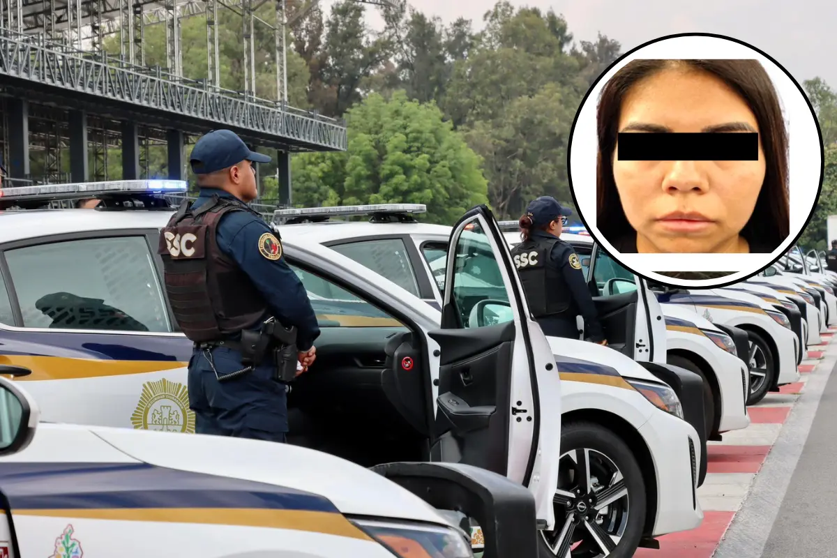 De fondo elementos de seguridad, Verónica N. Foto: X @SSC_CDMX | Canva