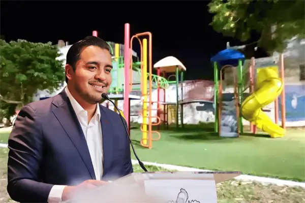 Jesús Nava entrega el primer parque al 100 en Santa Catarina; esto informó el municipio