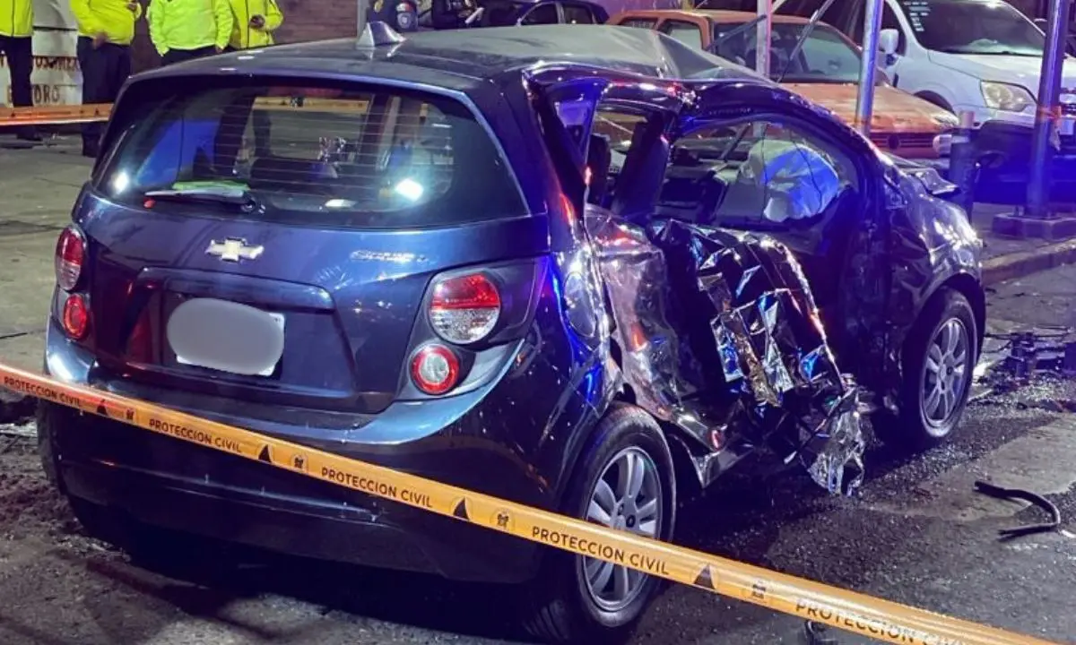 Accidente en Iztacalco. Foto: Ramón Ramírez