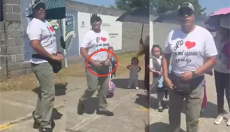 Hombre amenaza con arma de fuego a niño en primaria de Tecámac tras decir que lo miró mal