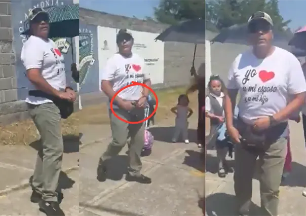 Hombre amenaza con arma de fuego a niño en primaria de Tecámac tras decir que lo miró mal