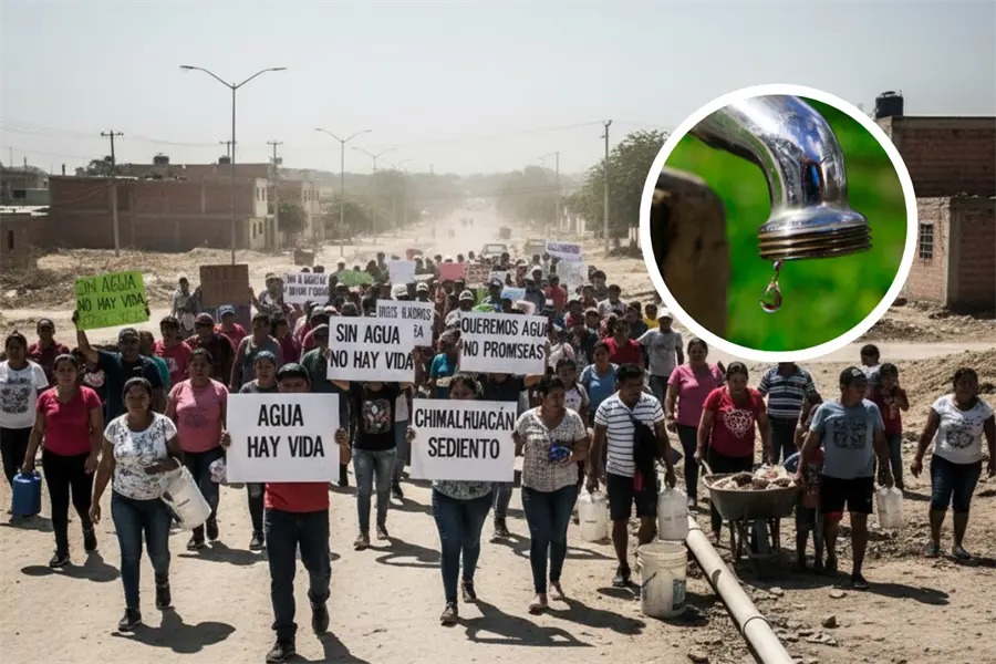 Chimalhuacán enfrenta casi 10 meses de escasez de agua y vecinos exigen soluciones