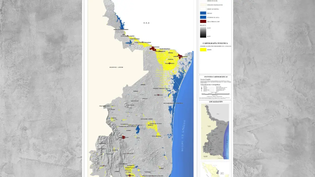 Solo 10 municipios de Tamaulipas tienen actualizado su Atlas de Riesgo