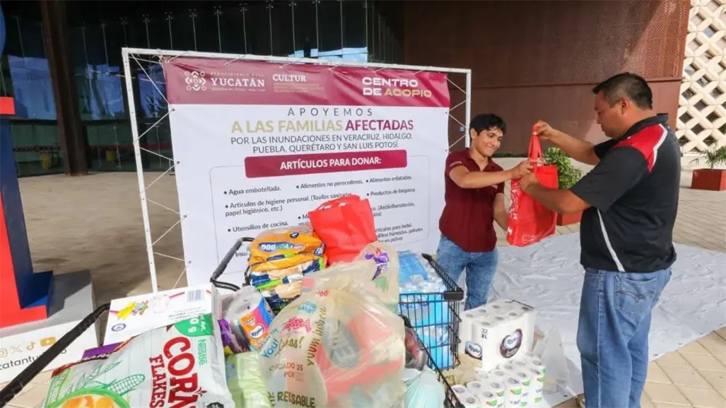 Ayuda para Veracruz: DIF Yucatán enviará esta semana el primer cargamento de víveres a familias afectadas